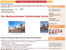 Tablet Screenshot of mainz-monteurzimmer.de